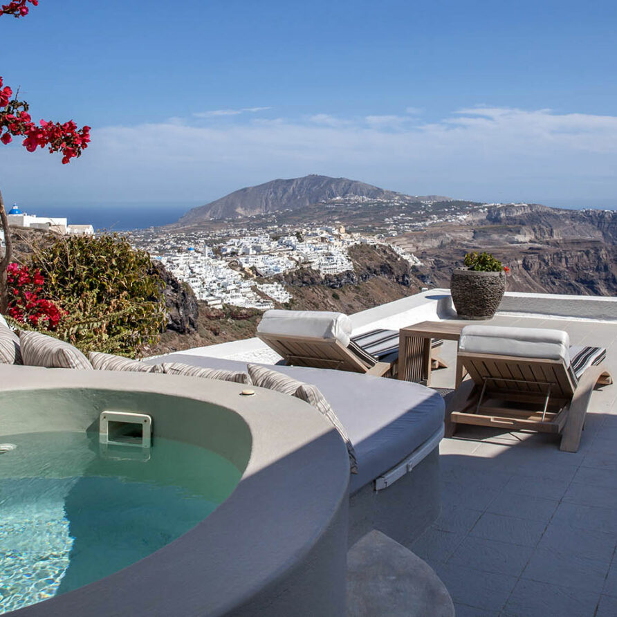 Honeymoon Petra Villas Santorin 5 star hotel Greek Islands Cyclades wedding Greece